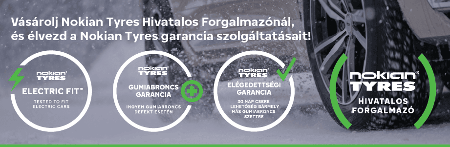 Nokian Tyres hivatalos forgalmazók